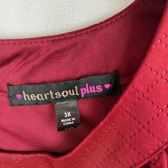 Heart soul Plus Women Sleeveless Stretch Crew Neck Dress Size 3X - Picture 3 of 7